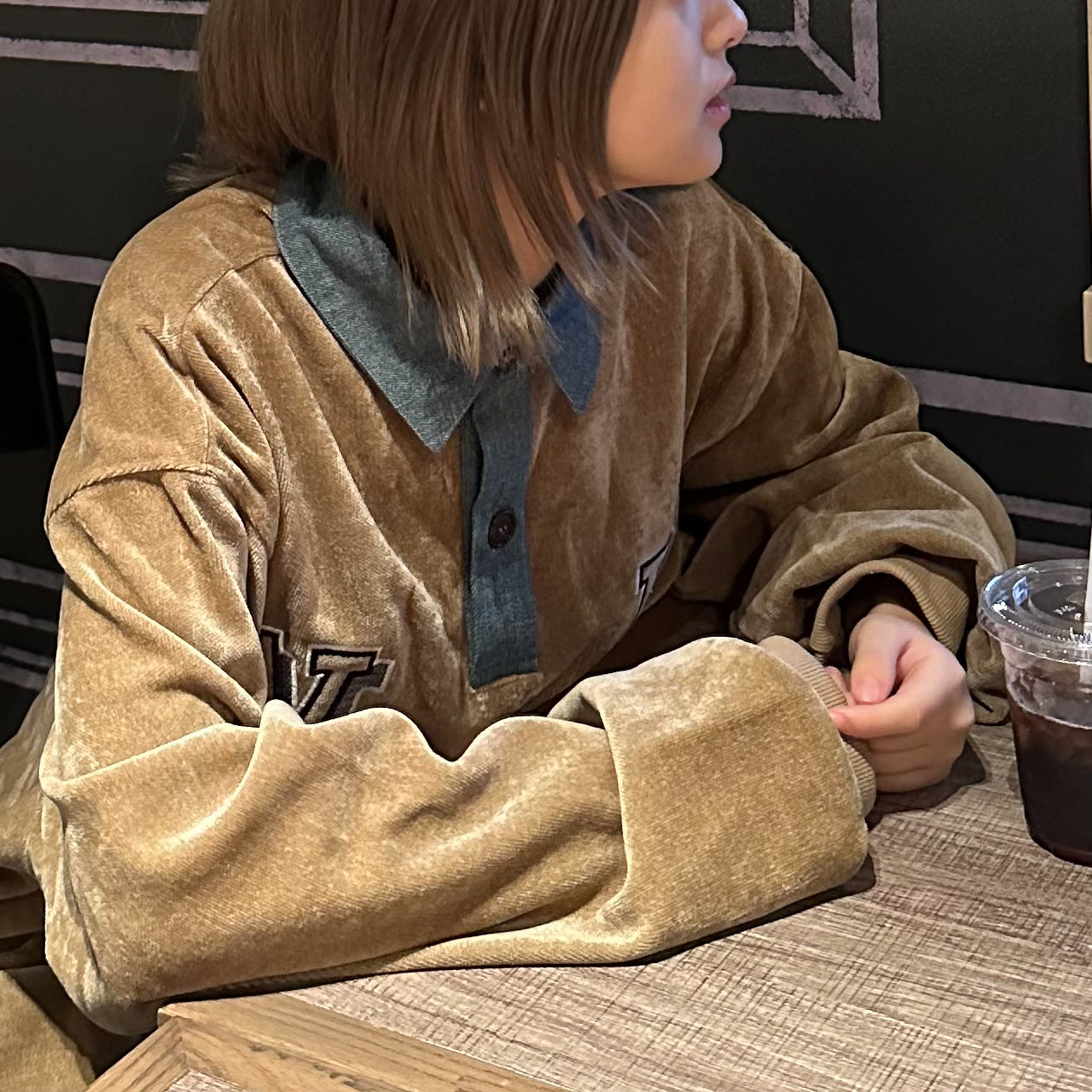 デニムカラーフリース