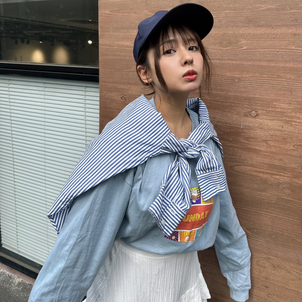 【再販】山田菜々さんコラボアイテム　Sunday Long Sleeve T-shirt