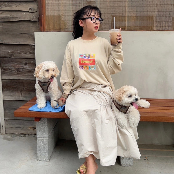 【山田菜々さんコラボアイテム】Sunday Long Sleeve T-shirt