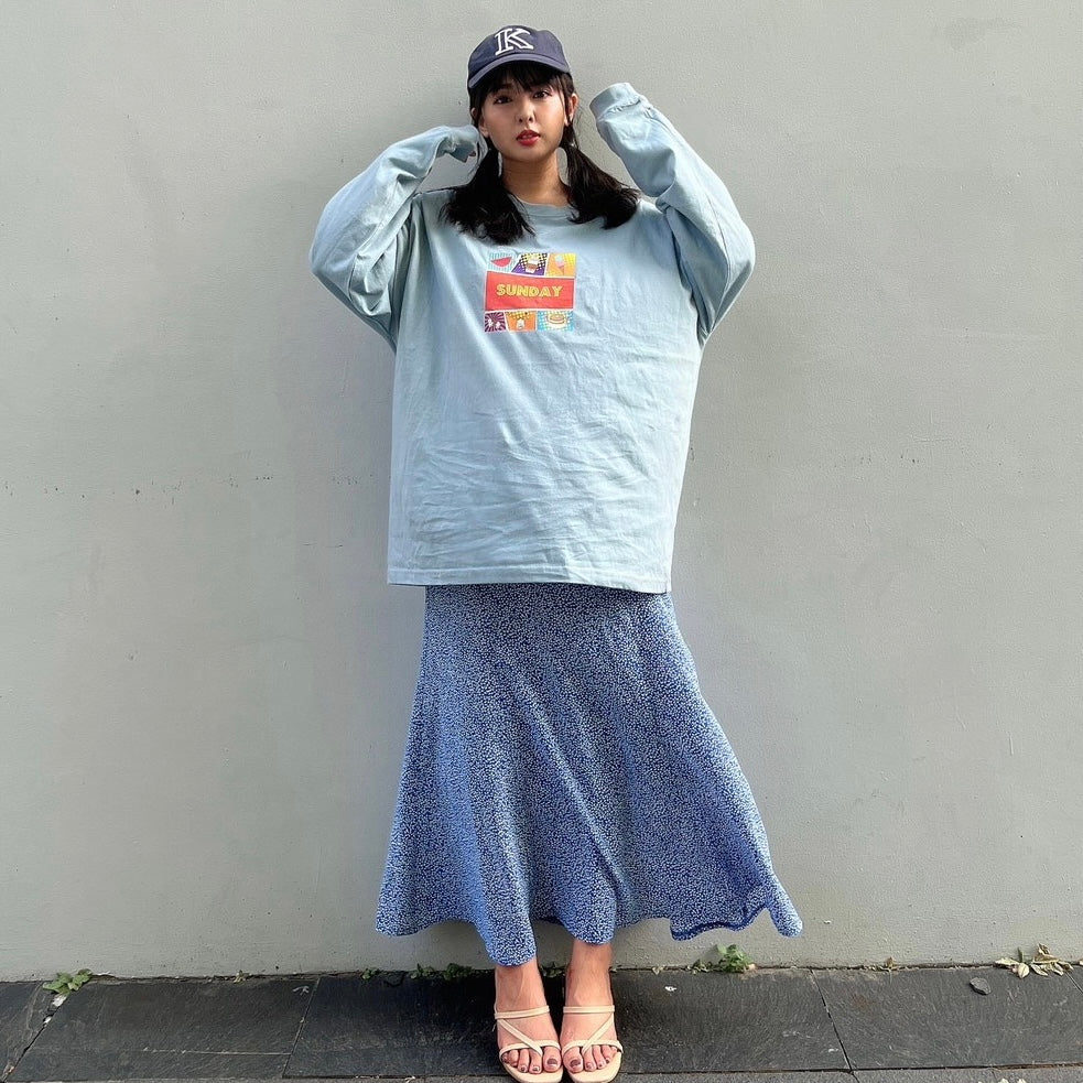 【山田菜々さんコラボアイテム】Sunday Long Sleeve T-shirt
